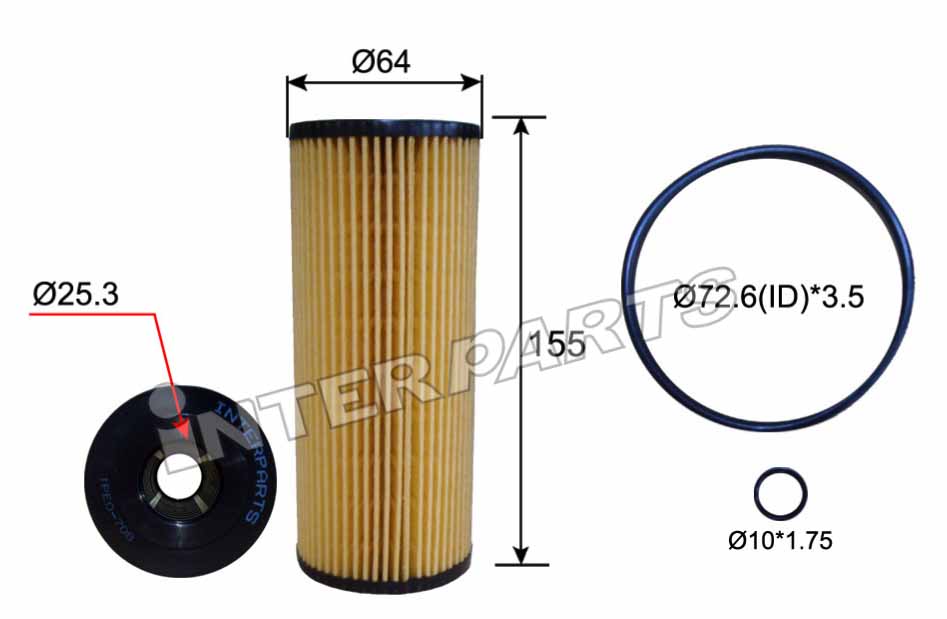 FORD 호환 OIL FILTER 1 100 696 IPEO-708