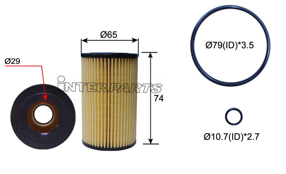 FORD 호환 OIL FILTER 1 124 160 IPEO-730