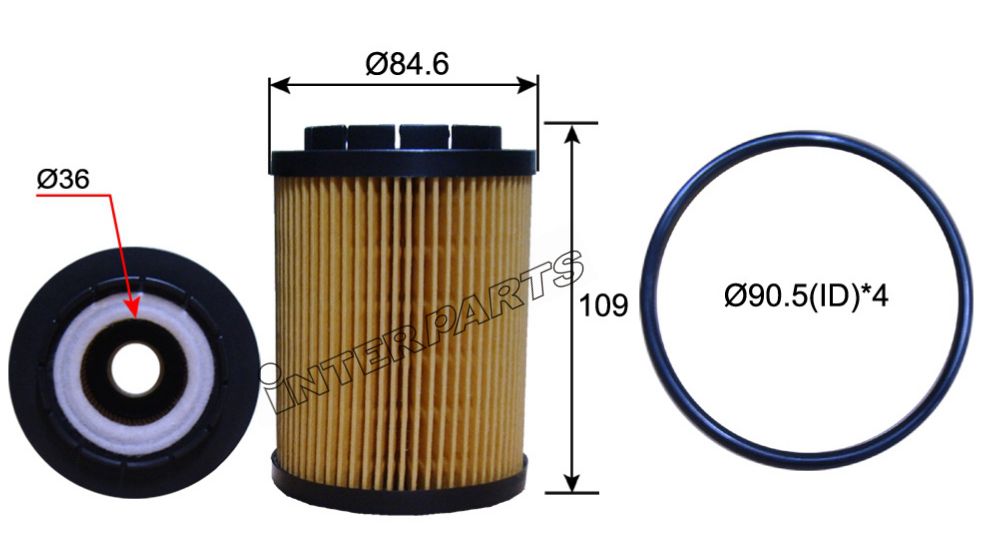FORD 호환 OIL FILTER 95VW6714AB IPEO-738