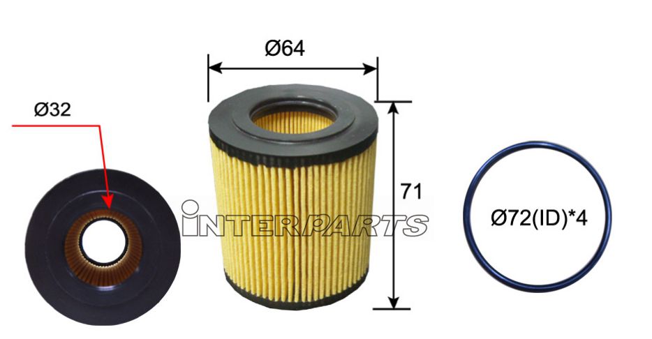 FORD 호환 OIL FILTER 1720612 IPEO-853
