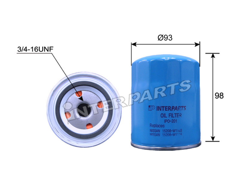 NISSAN 호환 OIL FILTER A5208-W1103 IPO-201