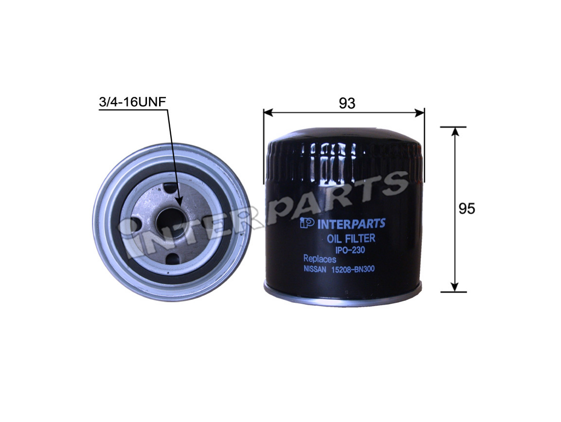 NISSAN 호환 OIL FILTER 15208-BN30A IPO-230